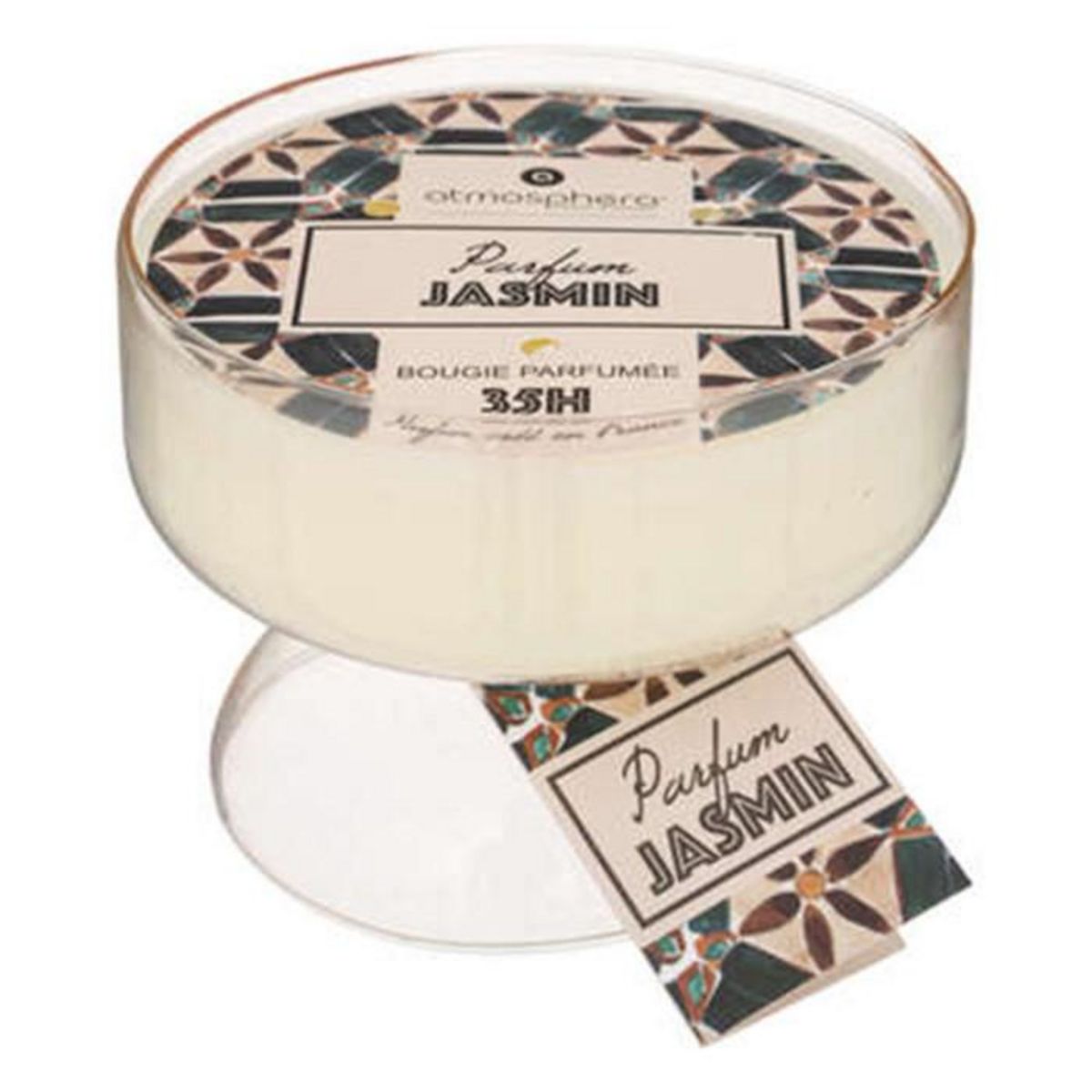 ATMOSPHERA Bougie Parfumée Déco  Alicante  450g Jasmin