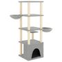 Voir la diapositive 5 : VIDAXL Arbre a chat avec griffoirs en sisal gris clair 147 cm