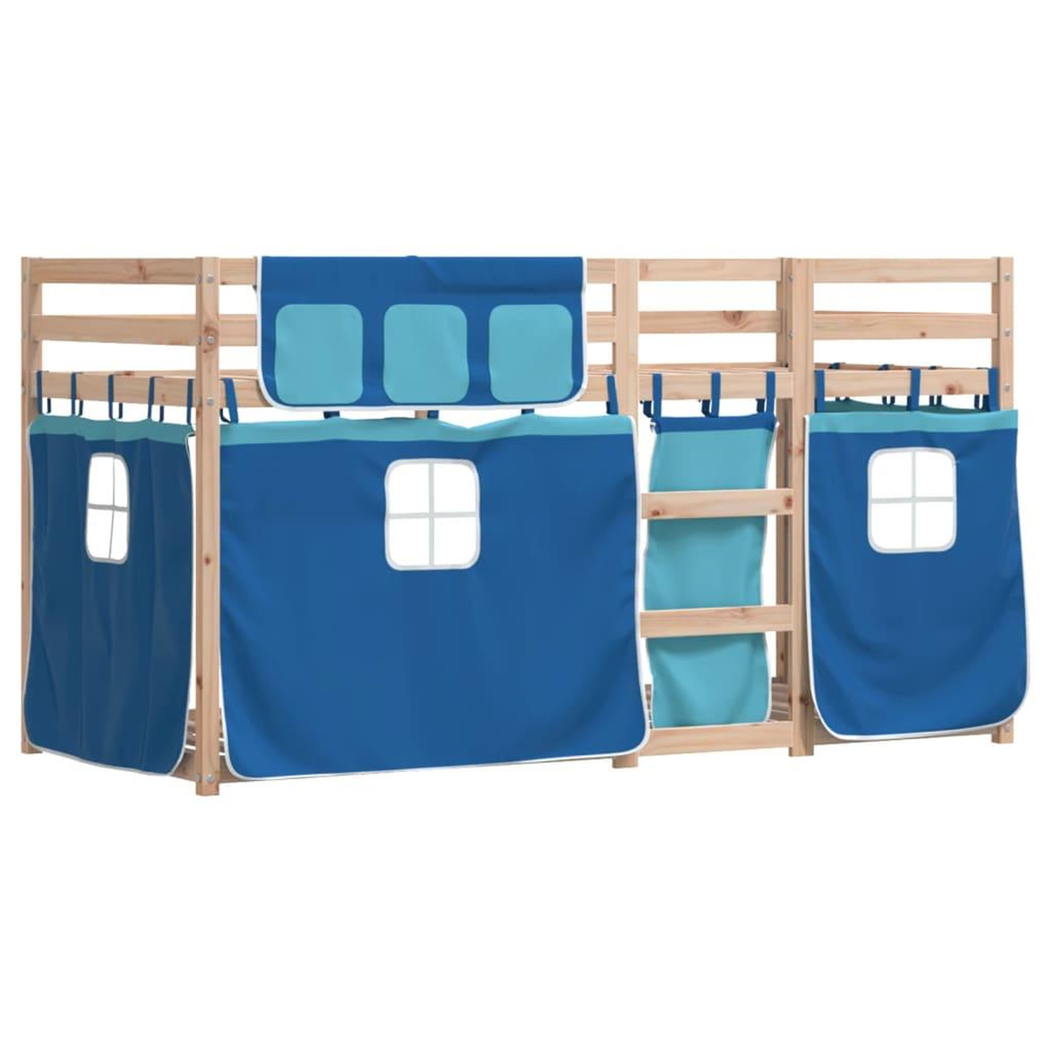 Voir la diapositive 3 : VIDAXL Lit superpose sans matelas 90x200 cm bois de pin massif