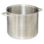 Voir la diapositive 2 : FIVE Marmite en Inox  Couvercle en Verre  13L Argent