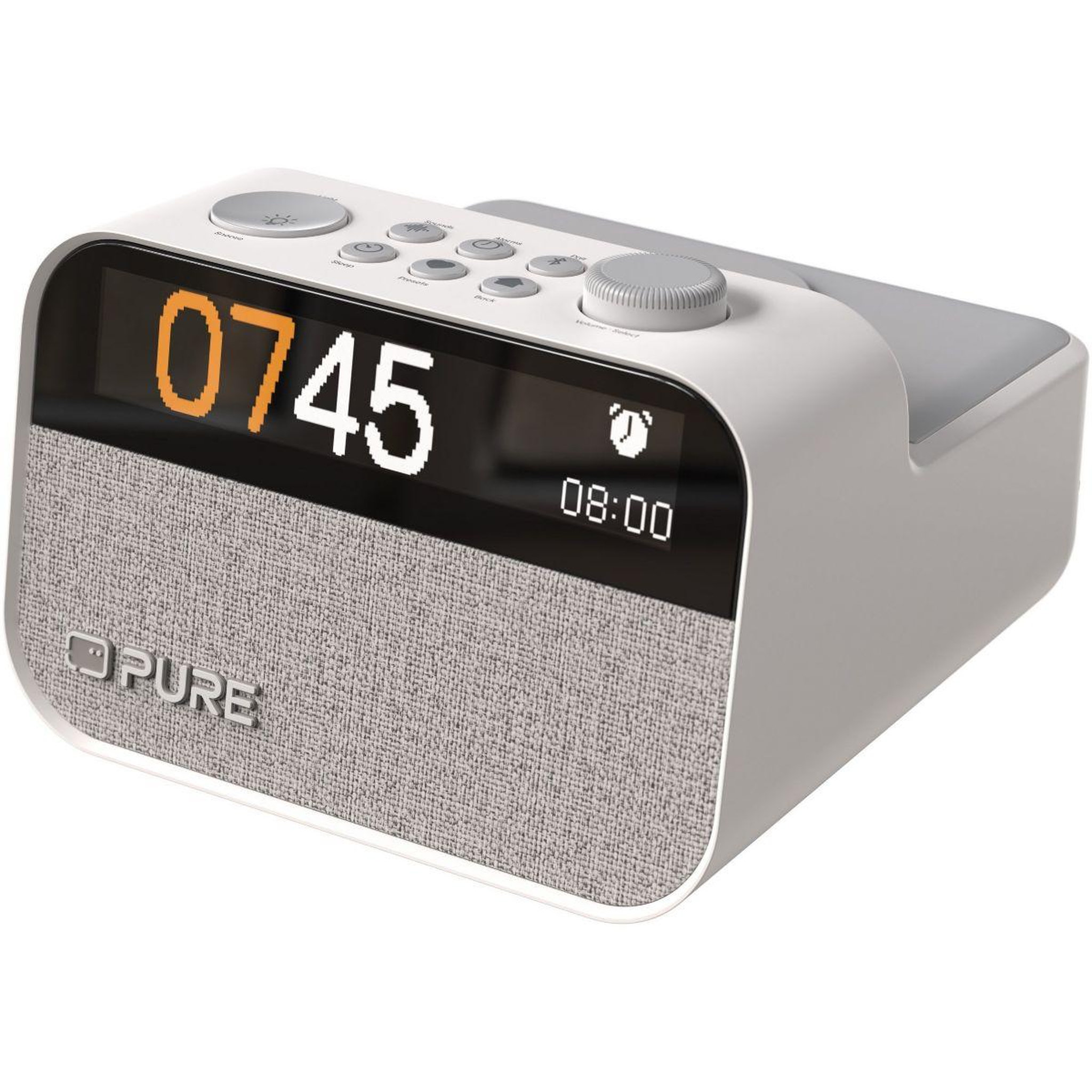 Voir la diapositive 2 : PURE Radio réveil moment charge cotton white