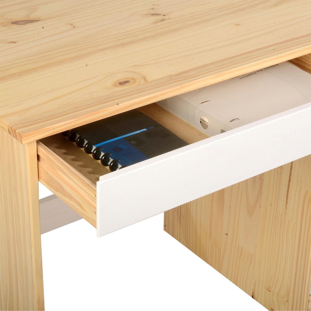 IDIMEX Bureau en pin massif HUGO