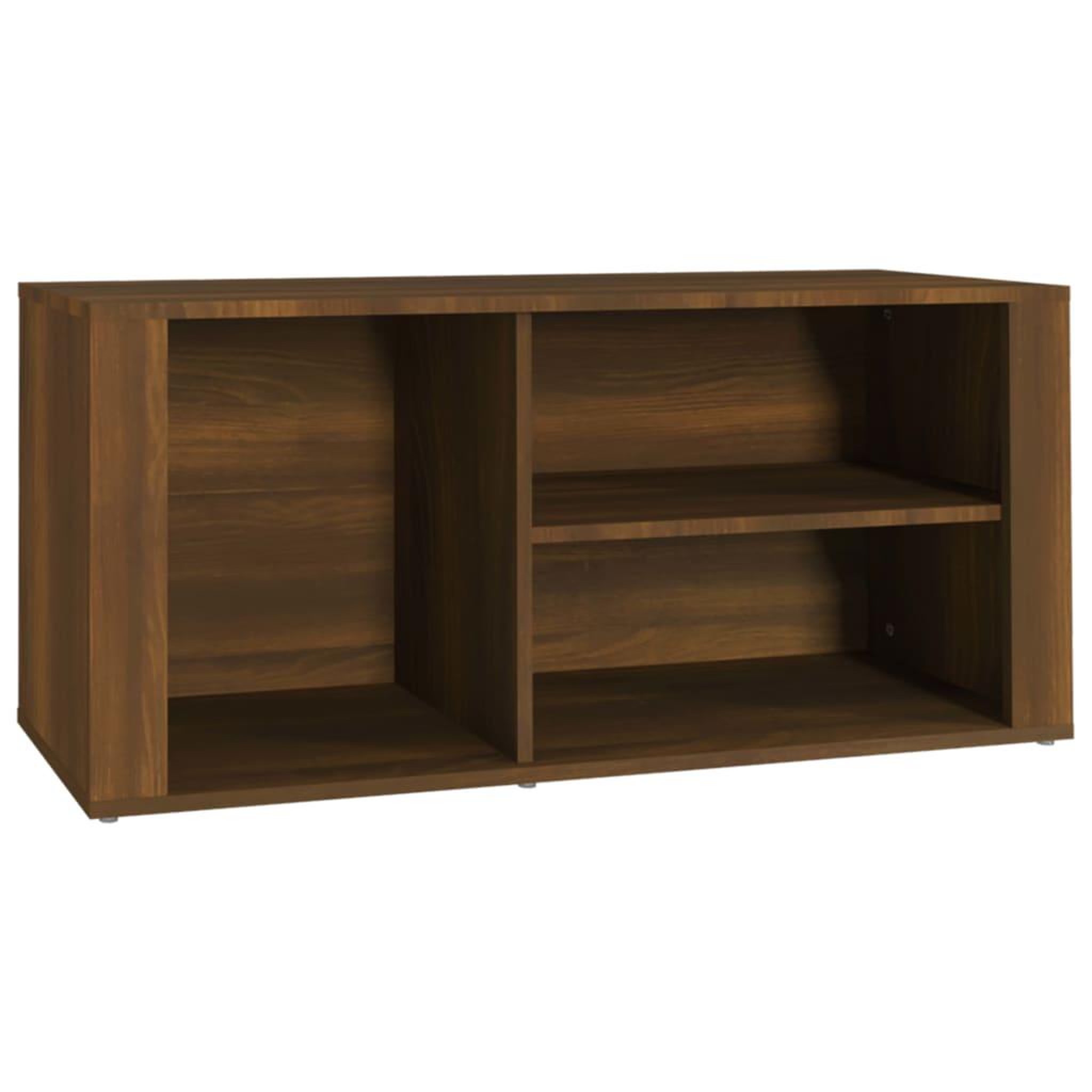 Voir la diapositive 2 : VIDAXL Armoire a chaussures Chene marron 100x35x45cm Bois d'ingenierie