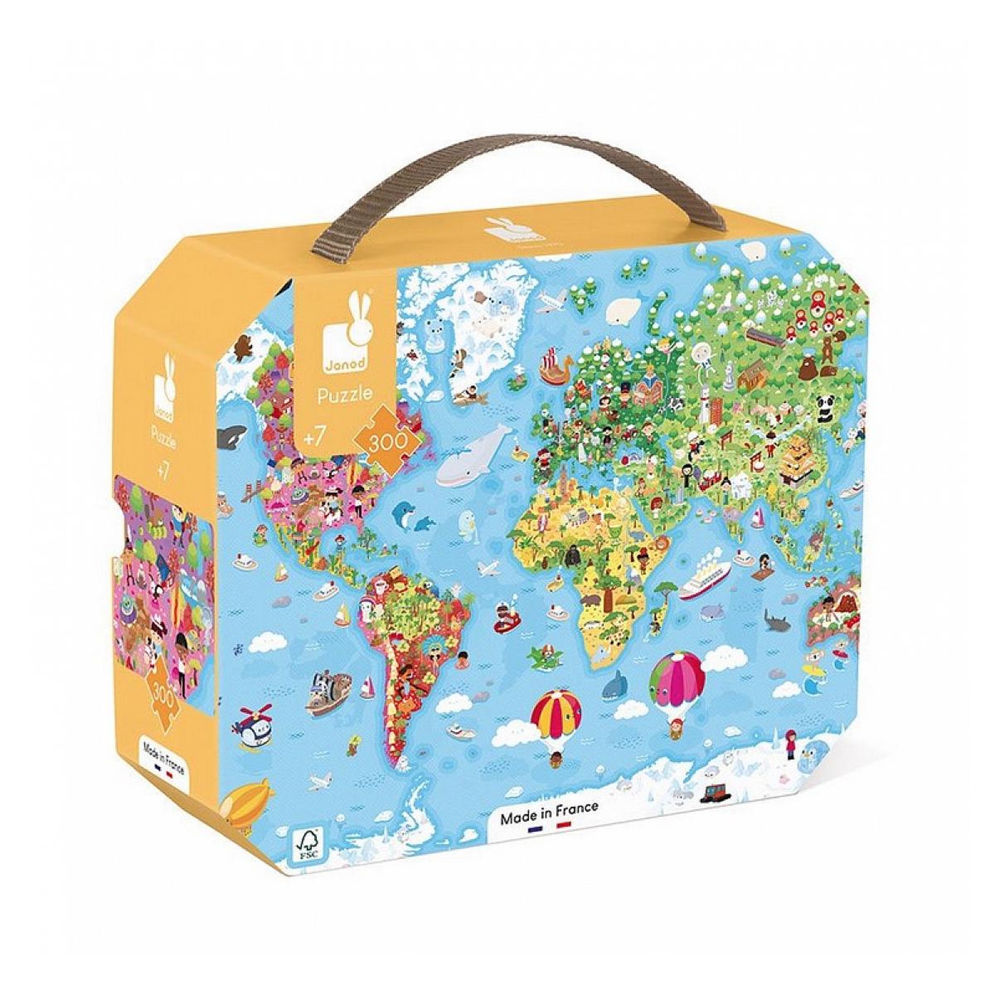 JANOD Puzzle Geant du monde - 300 pcs