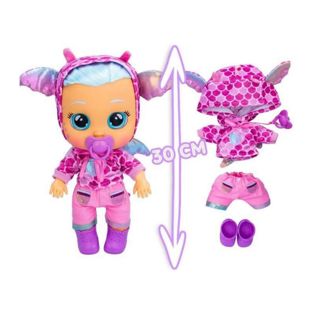 IMC Toys Poupon Cry Babies Dressy Fantasy Bruny - A partir de 18 mois
