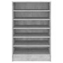 Voir la diapositive 5 : VIDAXL Armoire a chaussures Gris beton 60x35x92 cm Bois d'ingenierie