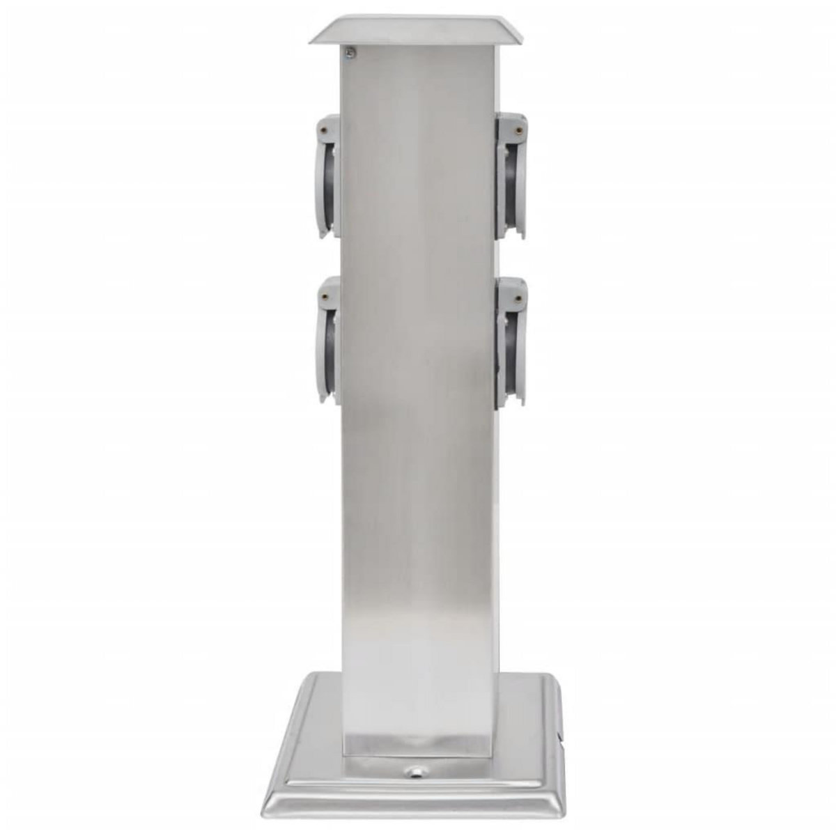 VIDAXL Pilier de prise de jardin Acier inoxydable