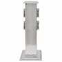 Voir la diapositive 4 : VIDAXL Pilier de prise de jardin Acier inoxydable