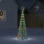 VIDAXL Sapin de Noël a LED 275 LED colorees 180 cm