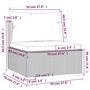 Voir la diapositive 6 : VIDAXL Canape 3 places avec coussins Gris Resine tressee