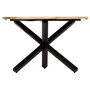 Voir la diapositive 2 : VIDAXL Table a manger Rond 120x76 cm Bois de manguier massif
