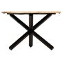 Voir la diapositive 2 : VIDAXL Table a manger Rond 120x76 cm Bois de manguier massif