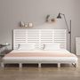 Voir la diapositive 3 : VIDAXL Tete de lit murale Blanc 166x3x91,5 cm Bois massif de pin