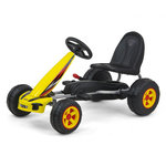 MILLY MALLY Kart à Pédales Viper Jaune pour Enfants - Conduite Sportive et Confortable