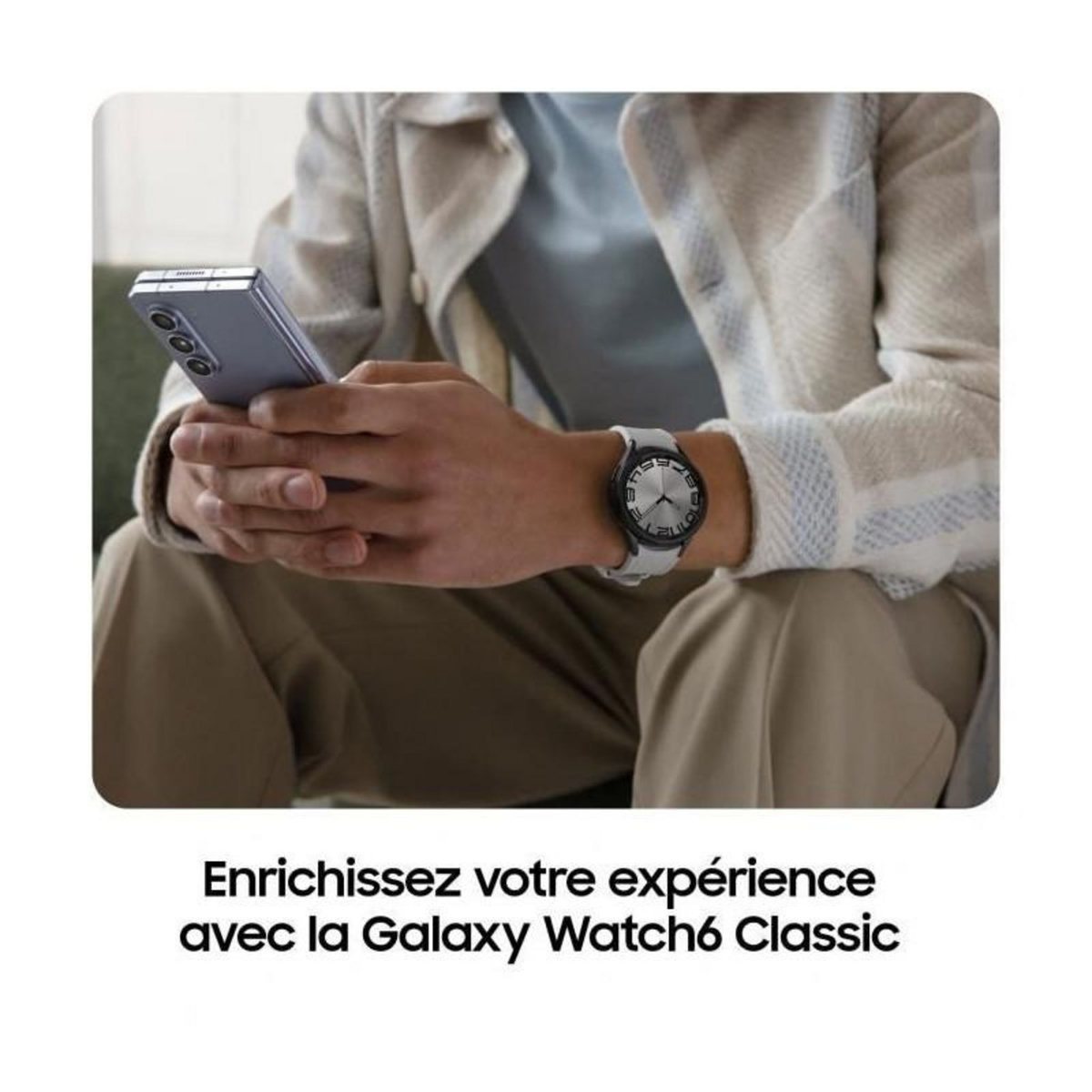 Samsung Montre connectée Galaxy Watch6 Classic 4G Noir 43mm