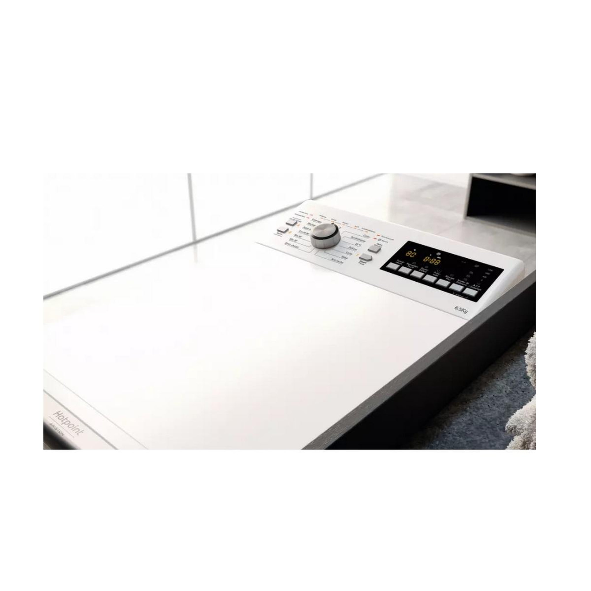Voir la diapositive 4 : HOTPOINT Lave-linge top 6kg 1200 tours/min - CWMTG6241FRN