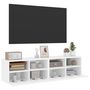 Voir la diapositive 5 : VIDAXL Meubles TV muraux 2 pcs blanc 60x30x30 cm bois d'ingenierie