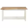 VIDAXL Table basse extensible blanc 90x(45-90)x45 cm bois de manguier