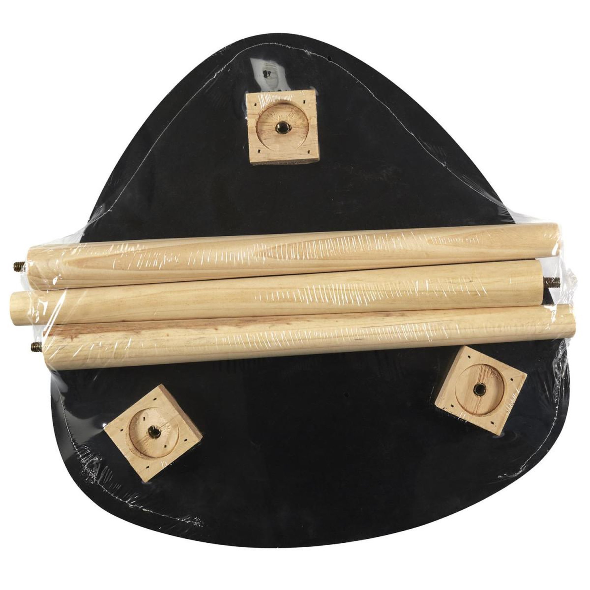 Voir la diapositive 2 : The Home Deco Factory Table d'appoint scandinave  shelly  38cm noir & naturel