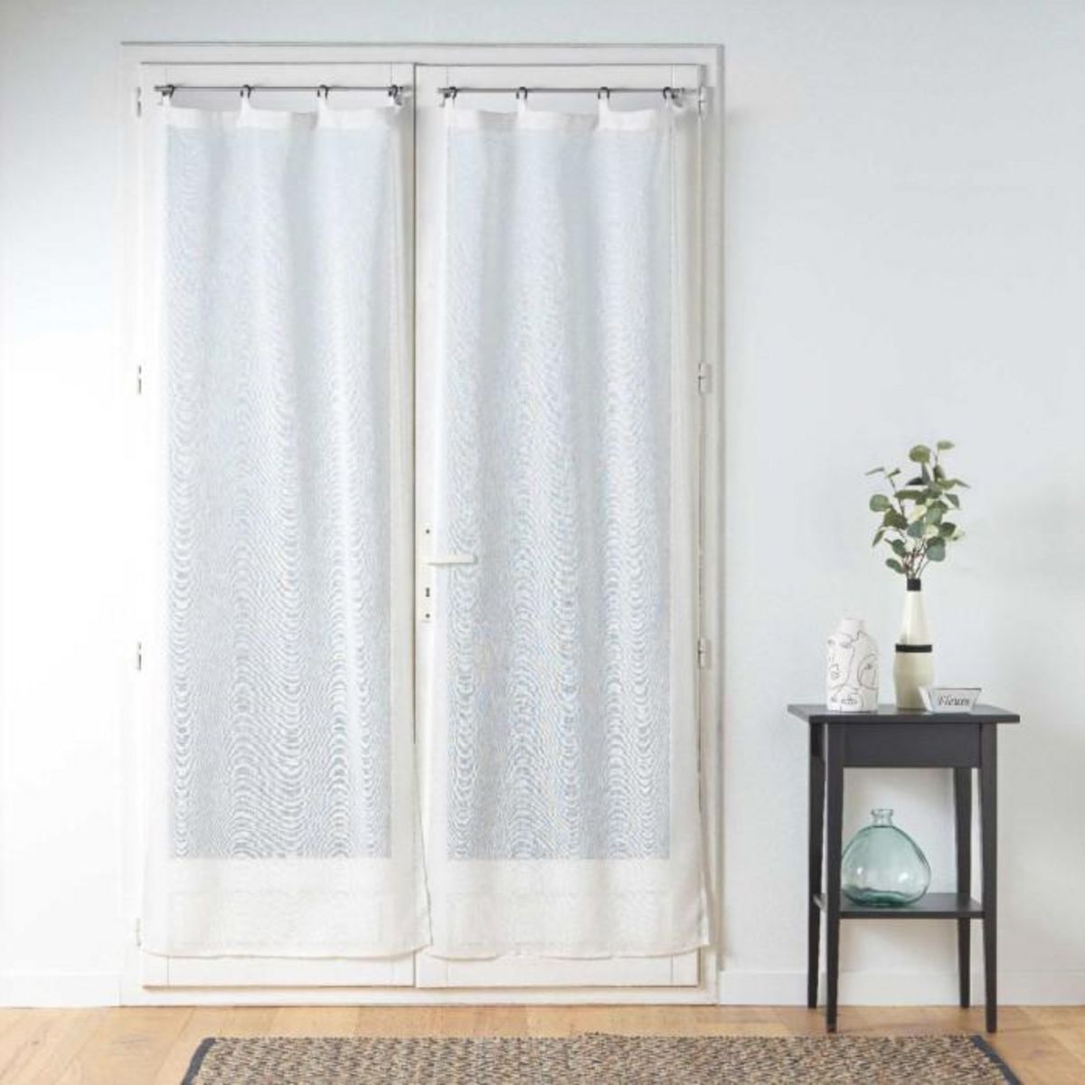 Paris Prix Paire de Voilages à Œillets  Davina  70x200cm Blanc