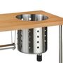 Voir la diapositive 2 : SECRET DE GOURMET Etagère de cuisine porte ustensiles et essuie-tout en bambou - 51 x 21 cm