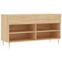 Voir la diapositive 2 : VIDAXL Banc a chaussures chene sonoma 102x35x55 cm bois d'ingenierie