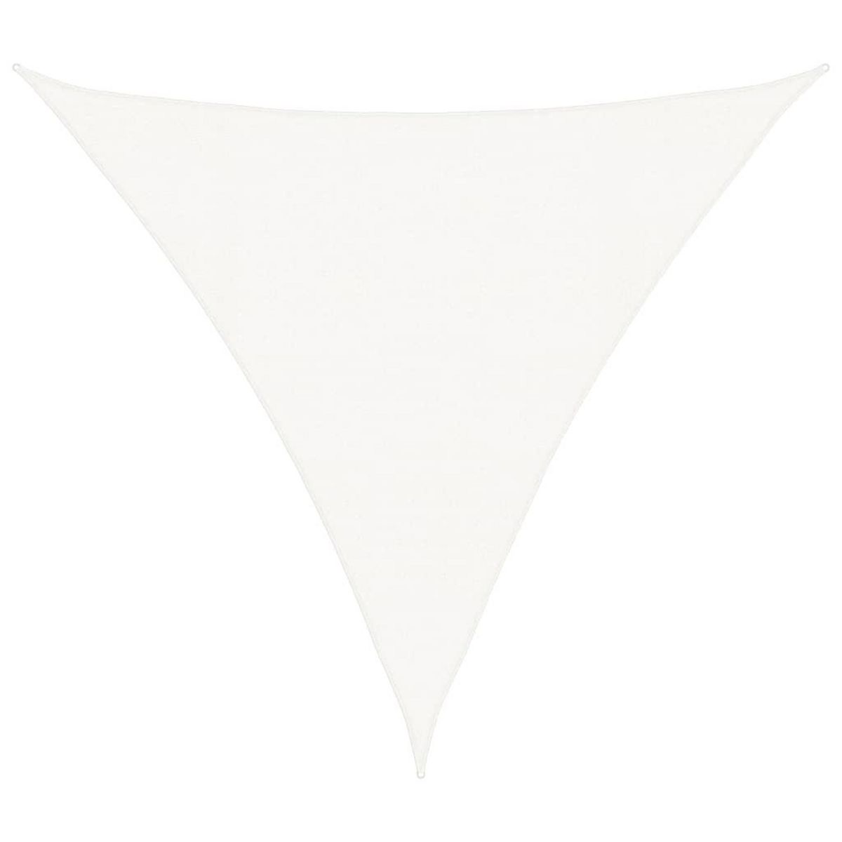 VIDAXL Voile d'ombrage 160 g/m^2 Blanc 4x4x4 m PEHD