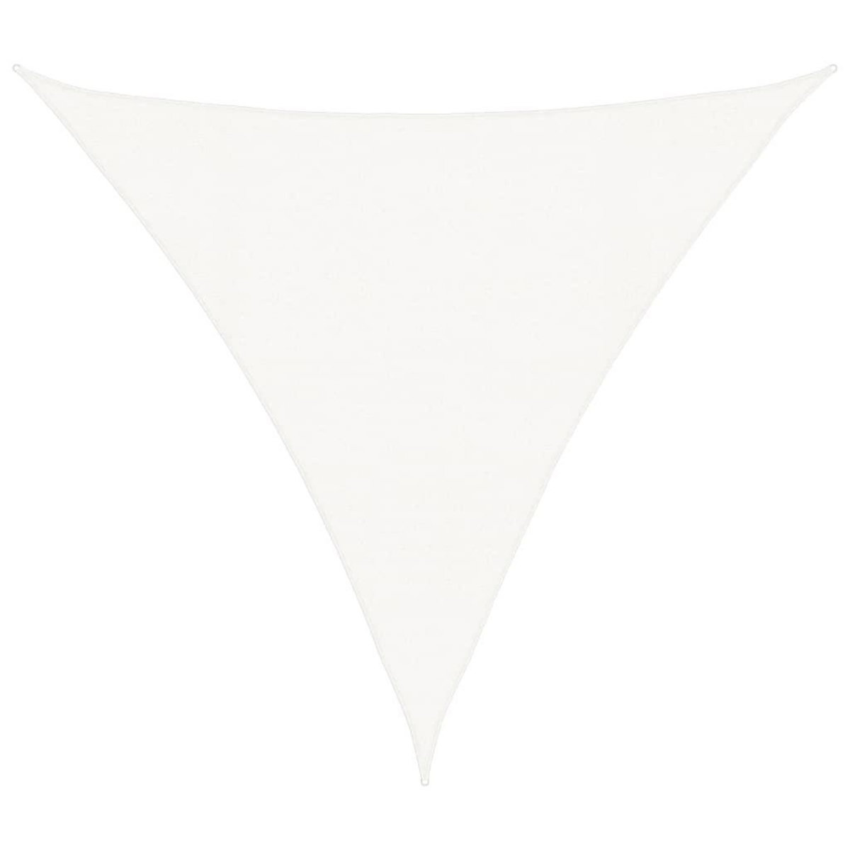 VIDAXL Voile d'ombrage 160 g/m^2 Blanc 4x4x4 m PEHD