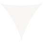 Voir la diapositive 2 : VIDAXL Voile d'ombrage 160 g/m^2 Blanc 4x4x4 m PEHD