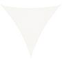 Voir la diapositive 2 : VIDAXL Voile d'ombrage 160 g/m^2 Blanc 4x4x4 m PEHD