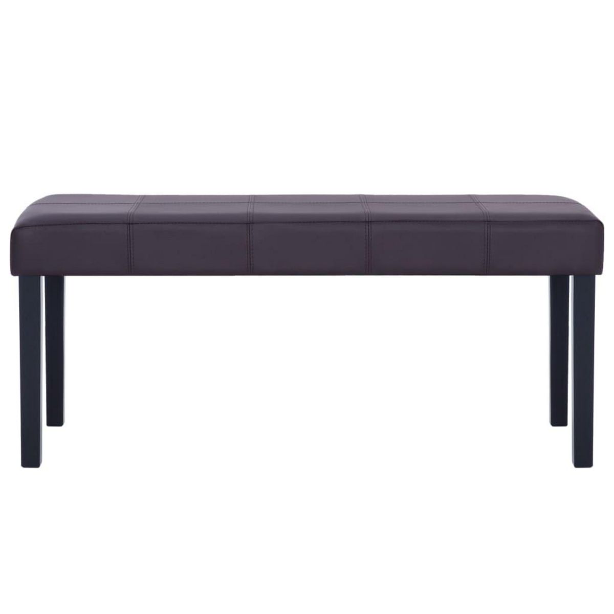 VIDAXL Banc 106 cm Marron Similicuir