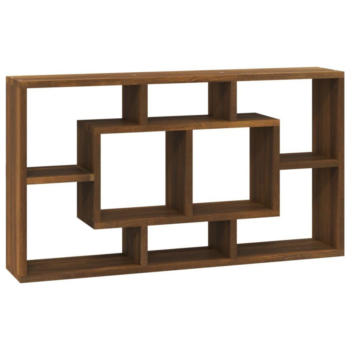 VIDAXL Etagere murale 8 compartiments Chene marron