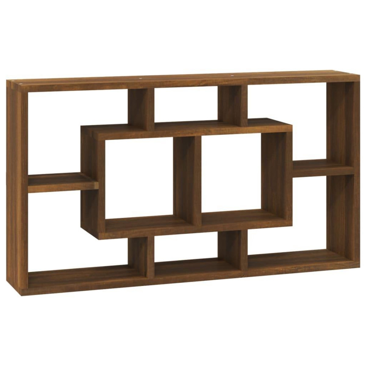 VIDAXL Etagere murale 8 compartiments Chene marron