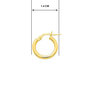 Voir la diapositive 3 : L'ATELIER D'AZUR Boucles d'Oreilles Or Jaune - Créoles Femme