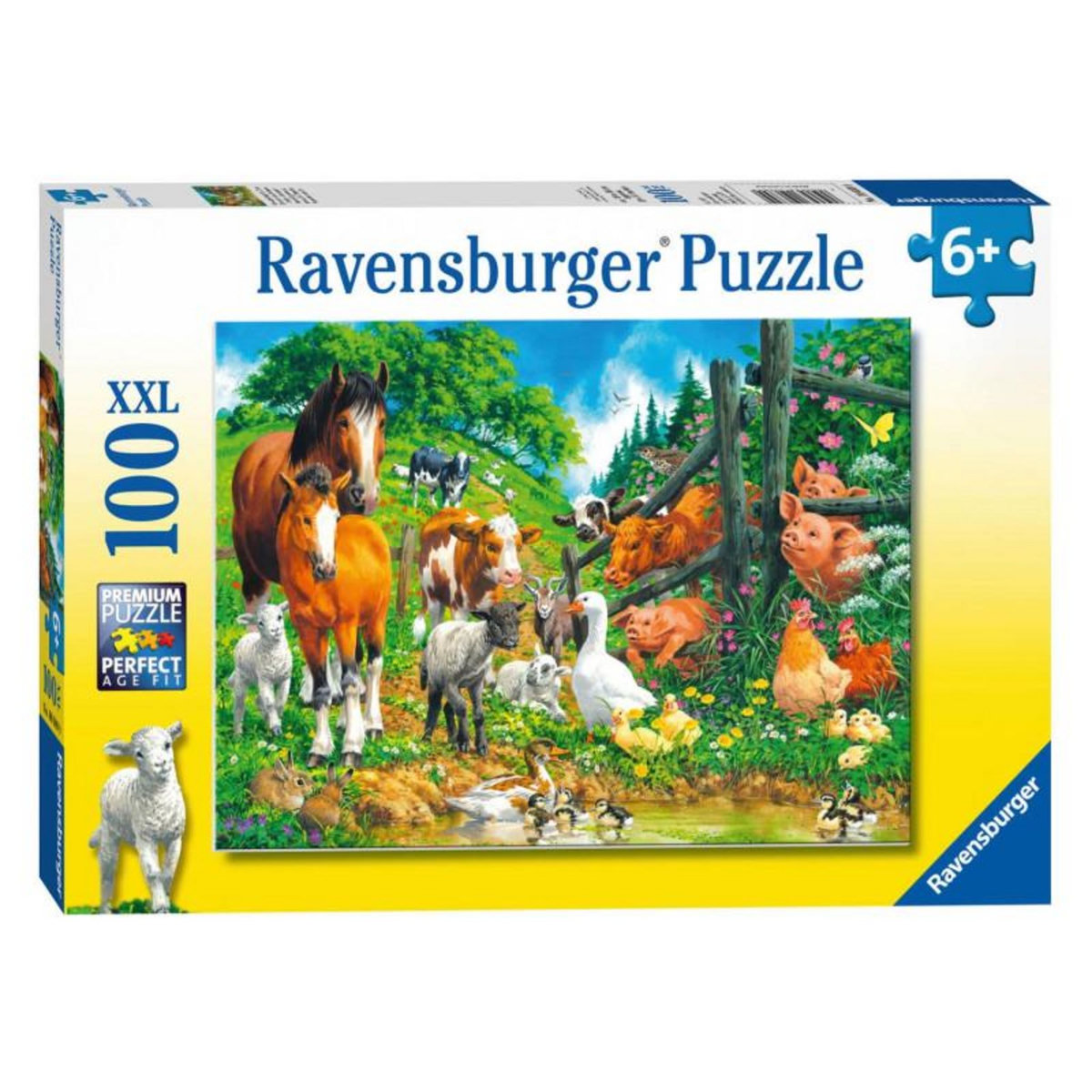 RAVENSBURGER Ravensburger Puzzle Animal Meeting, 100st. XXL 106899