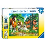 RAVENSBURGER Ravensburger Puzzle Animal Meeting, 100st. XXL 106899