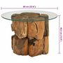 Voir la diapositive 6 : VIDAXL Table basse Bois flottant de teck massif 60 cm