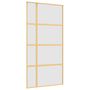 Voir la diapositive 2 : VIDAXL Porte coulissante dore 102,5x205 cm verre ESG depoli aluminium