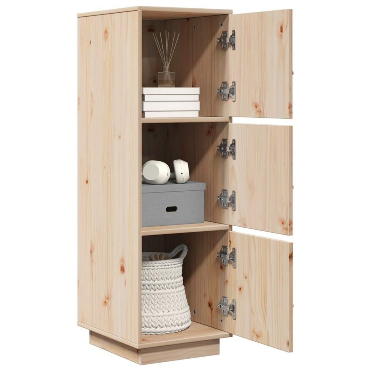 VIDAXL Buffet haut 34x40x108,5 cm Bois massif de pin