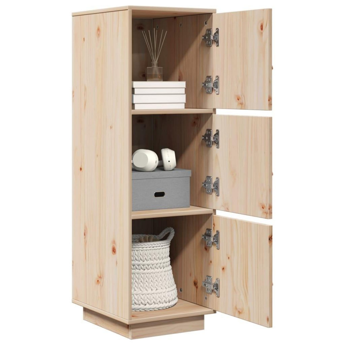 VIDAXL Buffet haut 34x40x108,5 cm Bois massif de pin