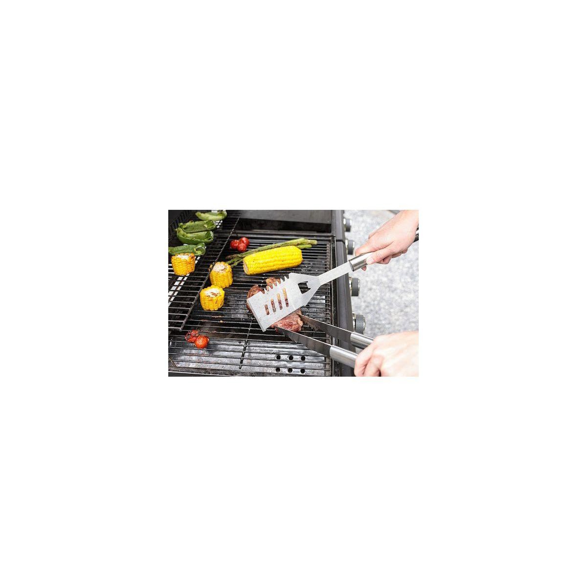 Voir la diapositive 5 : ESSENTIEL B Ustensile barbecue malette set 5 pièces