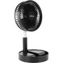 Voir la diapositive 6 : Jocca Ventilateur Silencieux Sans fil à Batterie Rechargeable USB NOIR  Pied Pliable & Télescopique Télécommande Autonomie 24h Jocca