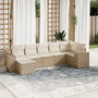 Voir la diapositive 1 : VIDAXL Salon de jardin avec coussins 7 pcs beige resine tressee