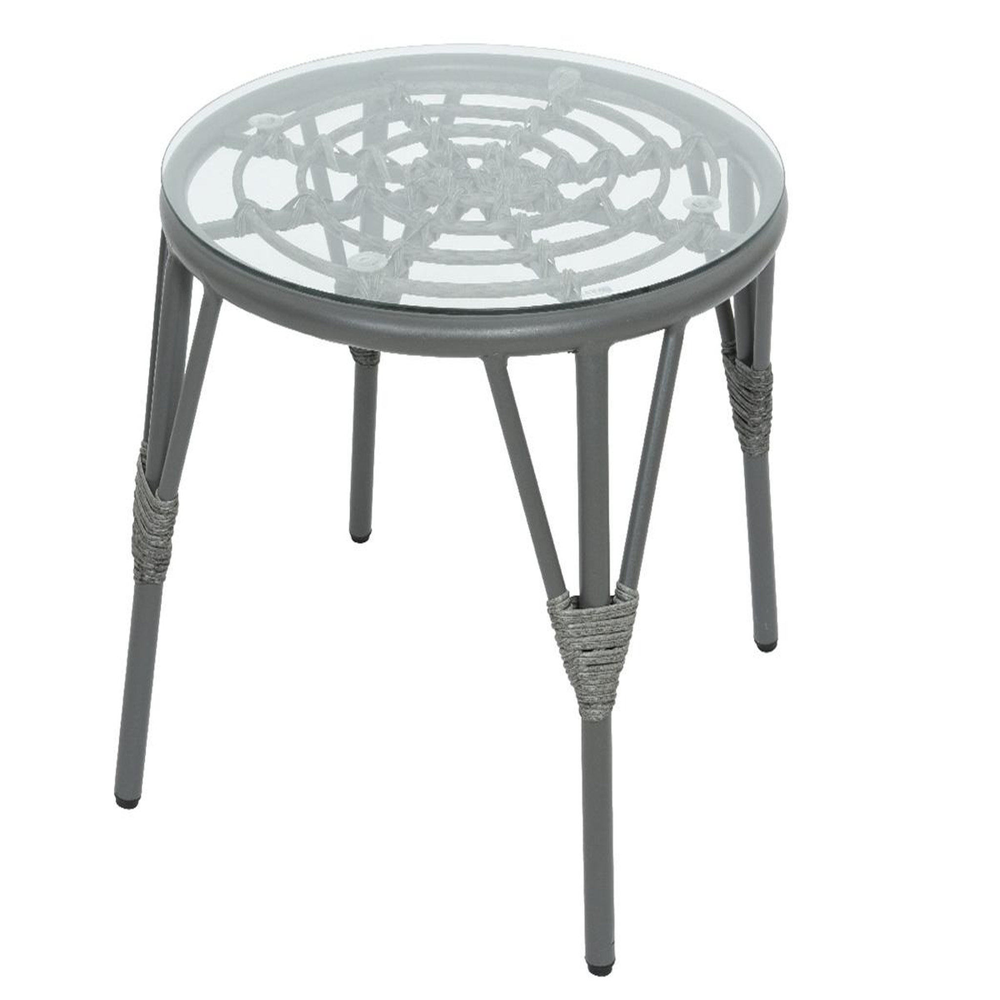 Voir la diapositive 4 : JARDIDECO Salon de jardin en résine tressée gris evora - 2 places