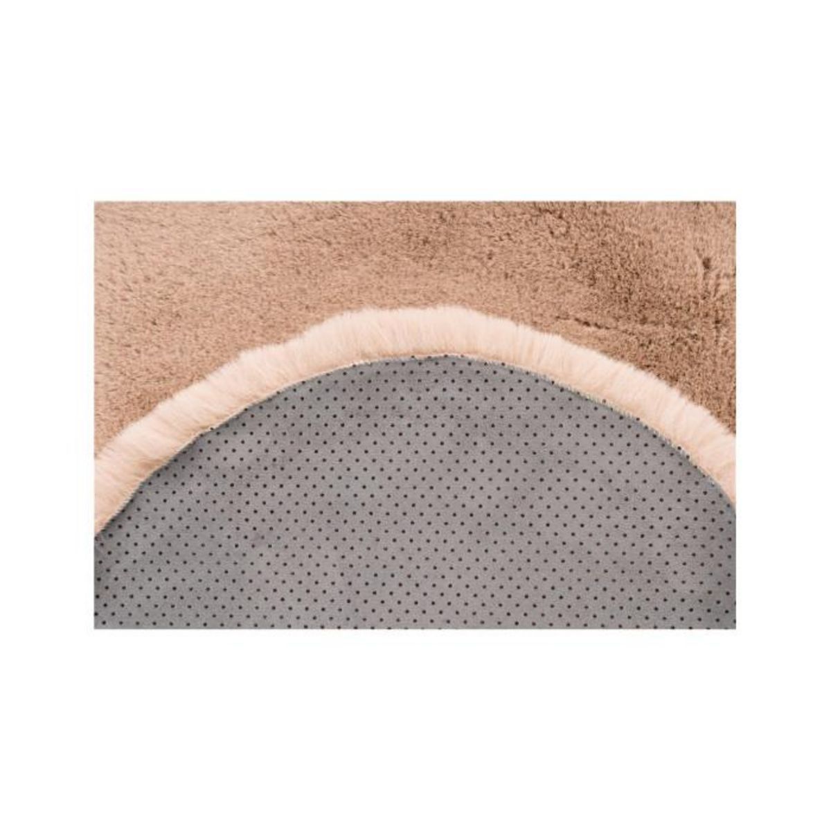 Paris Prix Tapis Uni Doux Poils Longs  Rabbit  60x90cm Crème