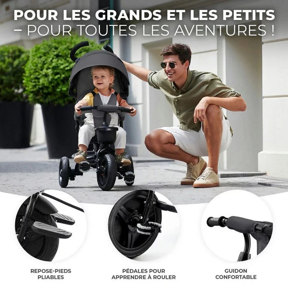 KINDERKRAFT Tricycle évolutif Aveo bébé