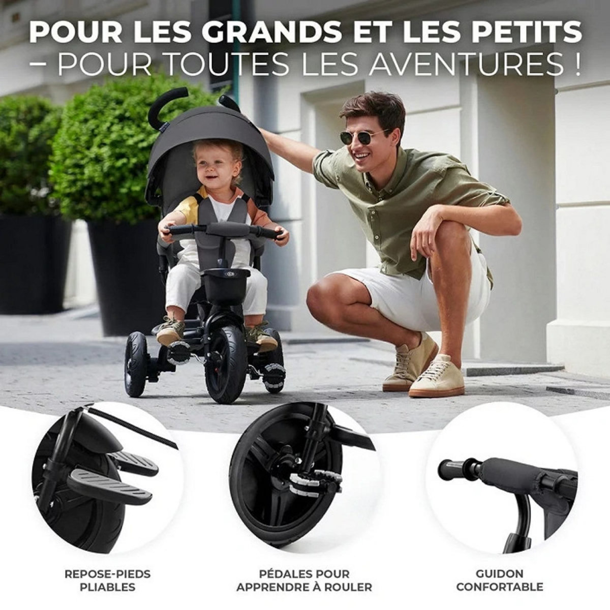 KINDERKRAFT Tricycle évolutif Aveo bébé