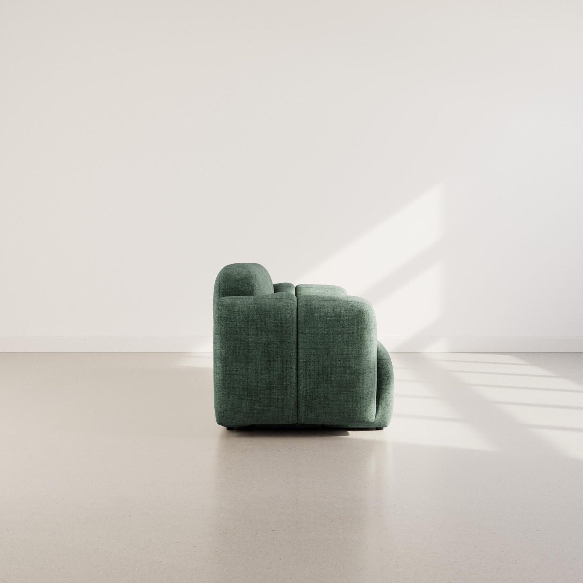 Voir la diapositive 6 : BEST MOBILIER Grace - canapé modulable 2 places en velours texturé
