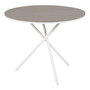 Voir la diapositive 1 : Paris Prix Table de Jardin Ronde  Parma  90cm Gris
