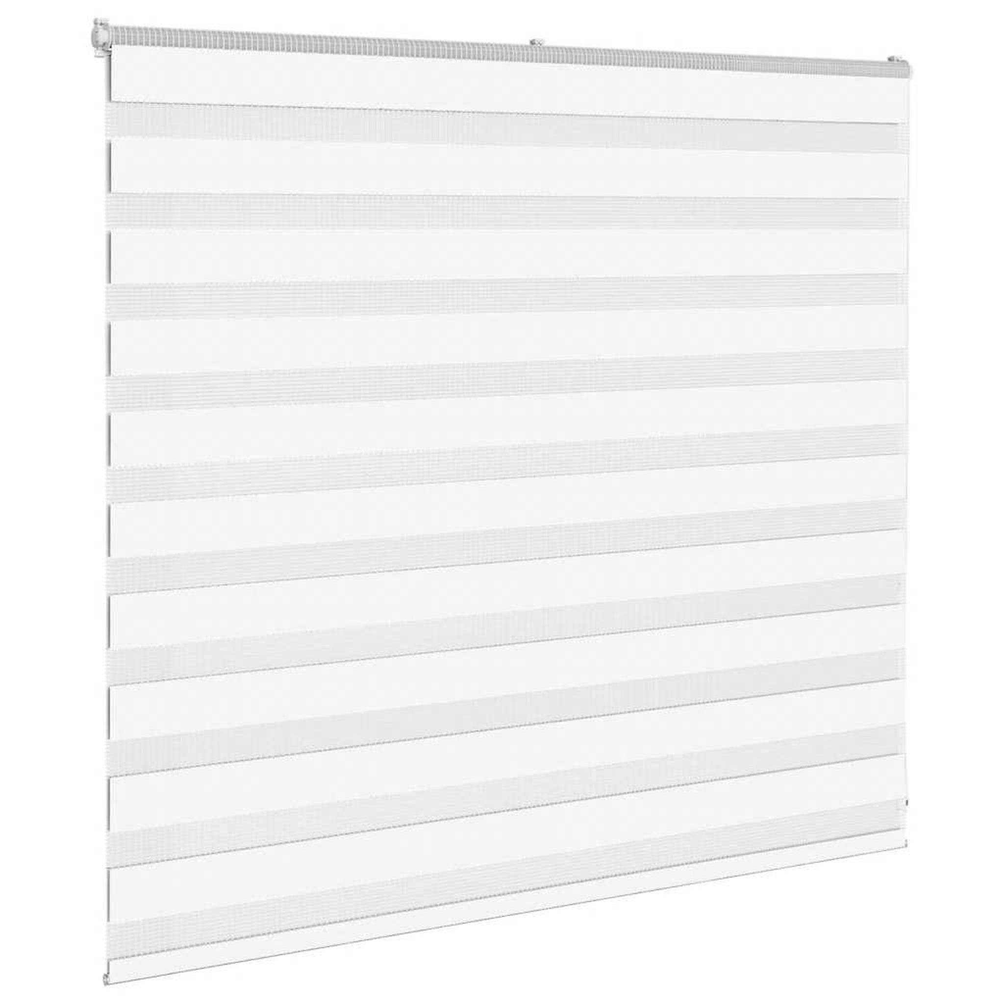 Voir la diapositive 3 : VIDAXL Store zebre blanc 155x100 cm largeur du tissu 150,9cm polyester